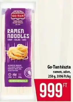 Coop Go-Tan tészta ajánlat
