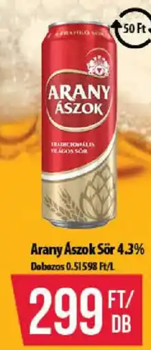 Coop Arany Ászok Sör ajánlat