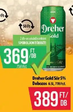 Coop Dreher Gold Sör ajánlat
