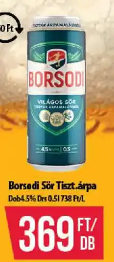 Coop Borsodi sör ajánlat