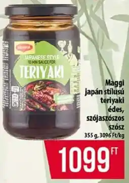 Coop Maggi japán stílusú teriyaki ajánlat