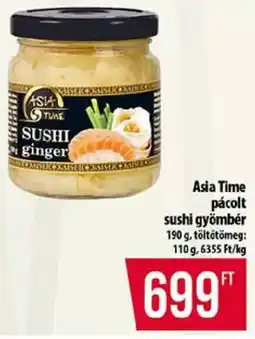 Coop Asia Time pácolt sushi gyömbér ajánlat
