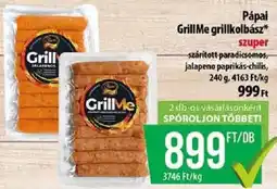 Coop GrillMe grillkolbász ajánlat