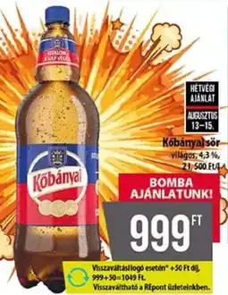 Coop Kőbányai sör ajánlat