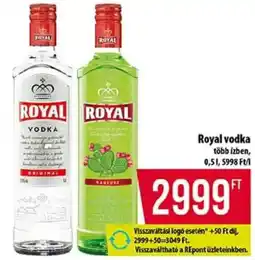 Coop Royal vodka ajánlat