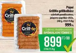 Coop GrillMe grillkolbász ajánlat