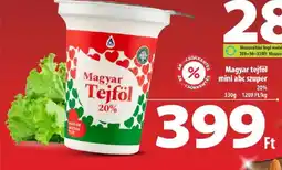 Coop Magyar Tejföl mini abc szuper ajánlat