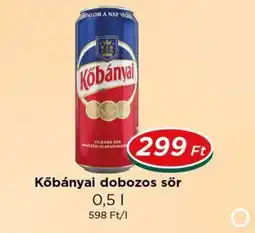 Real Kőbányai dobozos sör ajánlat