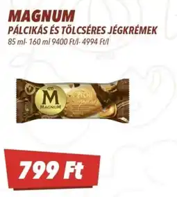 CBA Magnum pálciikás és tölcsérés jégkrémek ajánlat