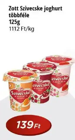 Real Zott szivecske joghurt ajánlat