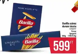 Coop Barilla száraz durum tészta ajánlat