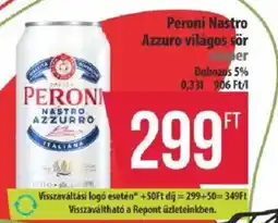 Coop Peroni nastro azzurro ajánlat