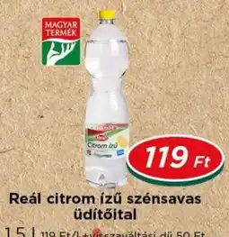 Real Reál citrom ízű szénsavas üdítőital ajánlat