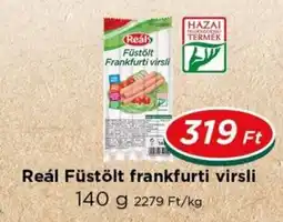 Real Real füstölt frankfurti virsli ajánlat