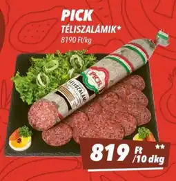 CBA Pick téliszalámik ajánlat
