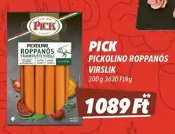 CBA Pick pickolino roppanós virsli ajánlat