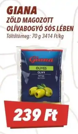 CBA Giana zöld magozott olívabogyó ajánlat