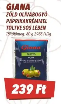 CBA Giana zöld olívabogyó ajánlat
