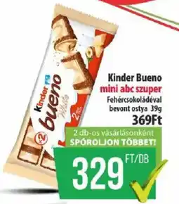 Coop Kinder bueno mini abc szuper ajánlat