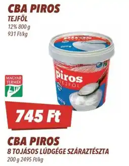 CBA Cba piros tejföl ajánlat