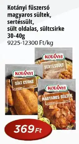 Real Kotányi fűszerszó magyaros sülték, sertéssült, sült oldalas, sültcsirke ajánlat