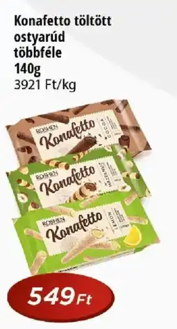 Real Konafetto töltött ostyarúd ajánlat