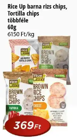 Real Rice up barna rizs chips tortilla chips ajánlat