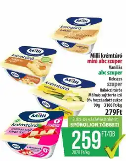 Coop Milli krémtúró mini abc szuper ajánlat