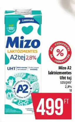 Coop Mizo laktózmentes tej ajánlat