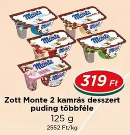 Real Zott Monte 2 kamrás desszert ajánlat