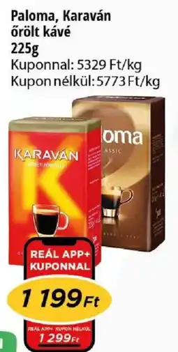 Real Paloma örölt kávé ajánlat