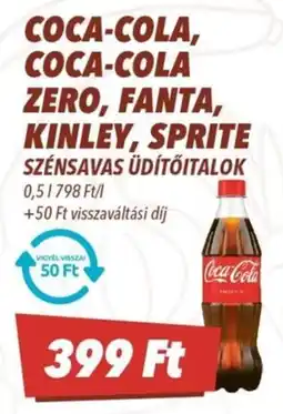 CBA Coca-cola, coca-cola zero, fanta, kinley, sprite ajánlat