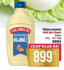 Coop Globus majonéz ajánlat