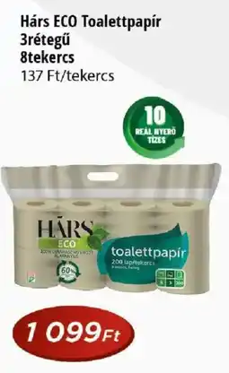 Real Hárs eco toalettpapír ajánlat