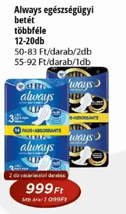 Real Always egészségügyi betét ajánlat