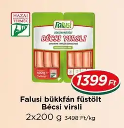 Real Falusi bükkfán füstölt Bécsi virsli ajánlat