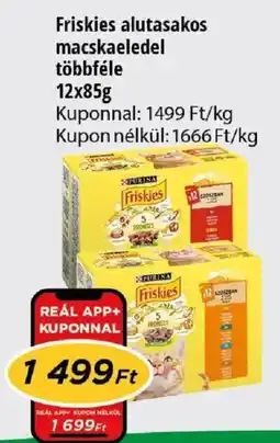 Real Friskies alutasakos macskaeledel ajánlat