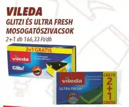CBA Vileda glitzi és ultra fresh mosogatószivacsok ajánlat
