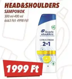 CBA Head & shoulders samponok ajánlat
