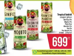 Coop Tropical koktél ajánlat