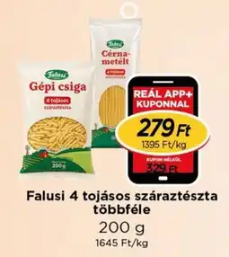 Real Falusi 4 tojásos szárztészta ajánlat
