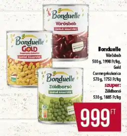 Coop Bonduelle zöldborsó ajánlat