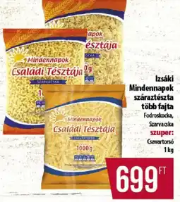Coop Izsáki Mindennapok száraztészta ajánlat