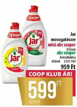 Coop Jar mosogatószer ajánlat