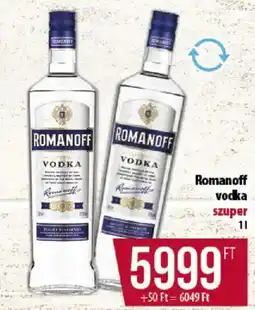 Coop Romanoff vodka ajánlat