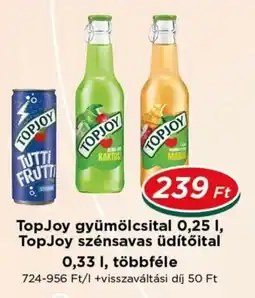 Real TopJoy gyümölcsital,TopJoy szensavas uditoital ajánlat