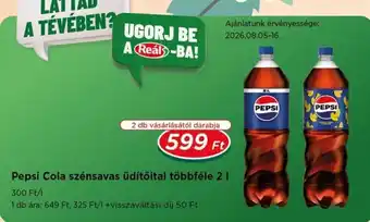 Real Pepsi Cola szénsavas üdítőital ajánlat