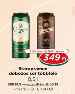 Real Staropramen dobozos sör ajánlat