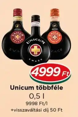 Real Unicum többféle ajánlat