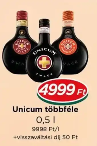 Unicum többféle